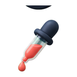 Animated live color sampling icon